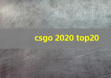 csgo 2020 top20